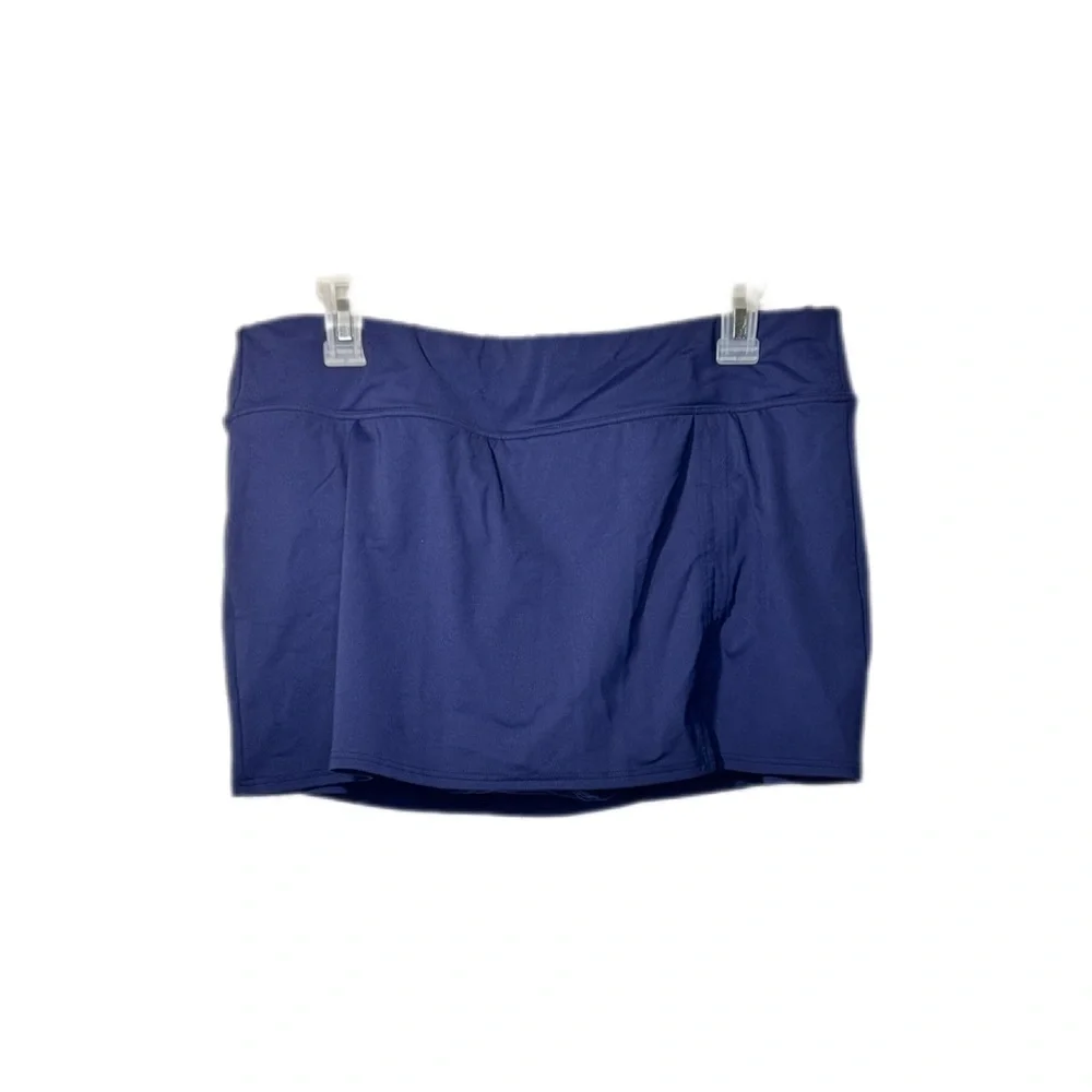 Lands' End 14 Blue Bikini Skirt Bottom